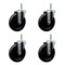 Service Caster 5 Inch Soft Rubber Wheel Swivel 34 Inch Threaded Stem Caster Set Service Caster SCC-TS20S514-SRS-34212-4 - alternate 1